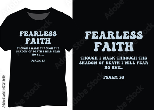 Fearless Faith Christian Vector Design photo