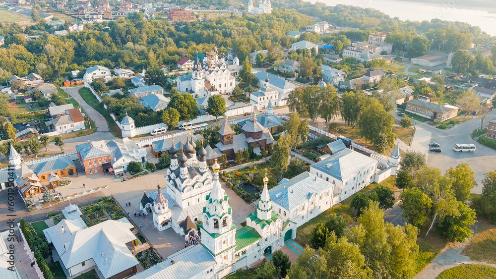 Murom, Russia. Cathedral of the Annunciation of the Blessed Virgin in the Annunciation Monastery. Trinity Monastery, Aerial View