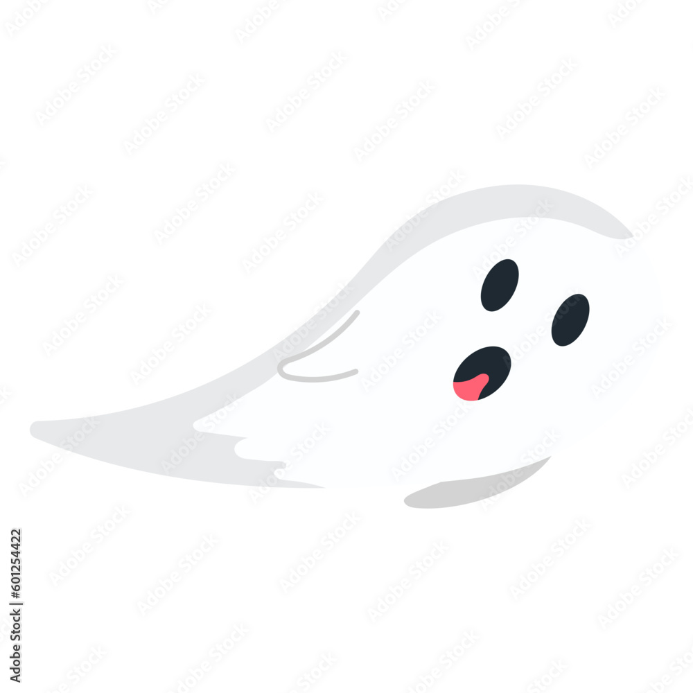 Obraz premium Halloween Ghost Illustration 02