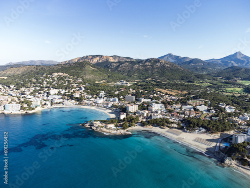 Gran Tora beach and Palmira beach in Paguera aerial view, Mallorca © 1 MEDIA