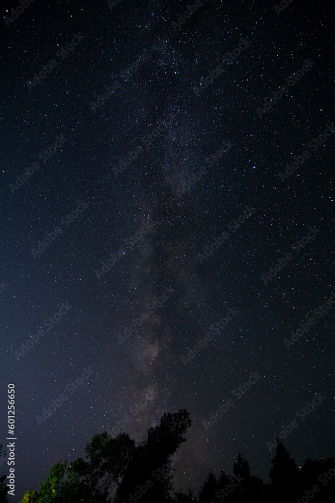 Milky Way Galaxy in South Dakota Night Sky