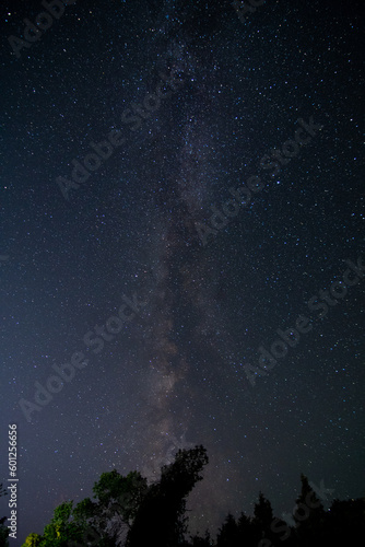 Milky Way Galaxy in South Dakota Night Sky