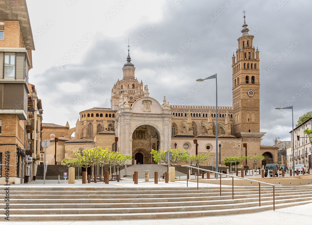 Cathedral of Tarazona of the historic center of the city in the province of Zaragoza, Spain