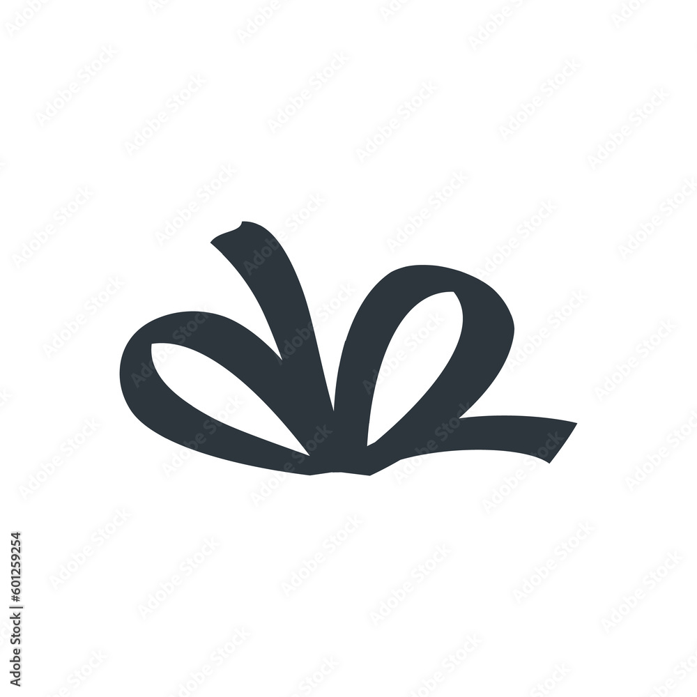 Black ribbon isolated on transparent background. PNG Ribbon Black ribbon isolated on transparent background. PNG Ribbon