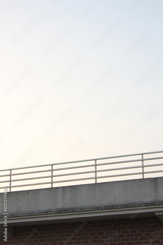 Fototapeta premium Roof Top Balcony with dramatic sky
