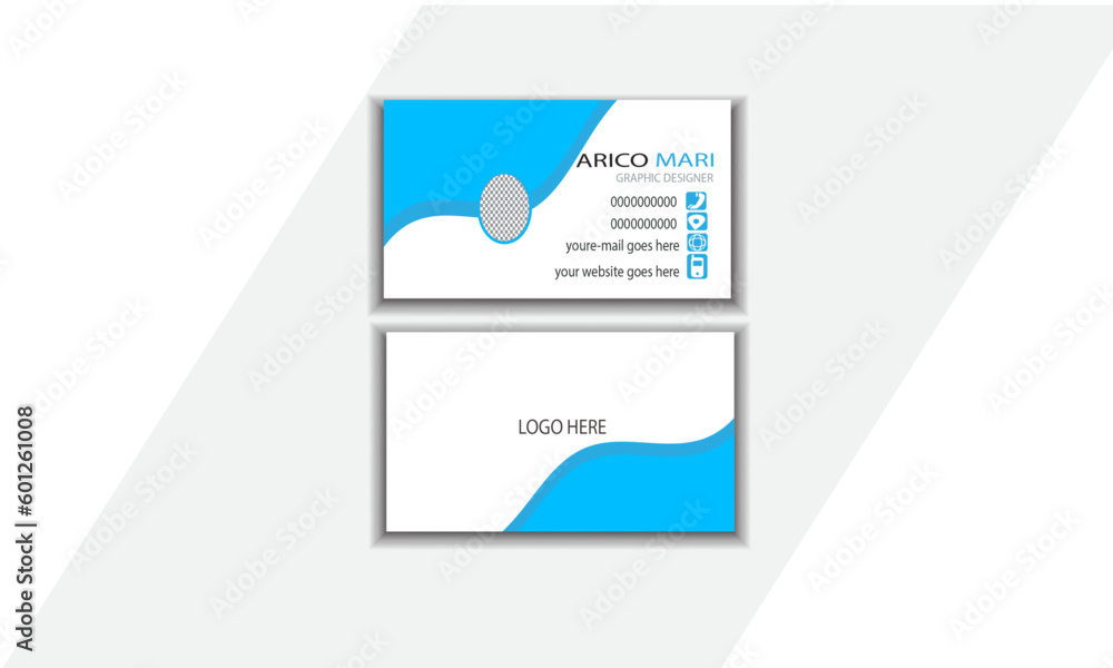 Graphic 
Modern business card template.modern creative business card and name Horizontal and vertical layout.Double-sided creative business card template.