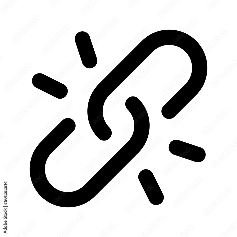 unlink glyph icon unlink glyph icon