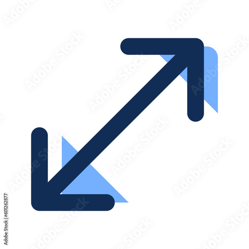 resize filled line icon