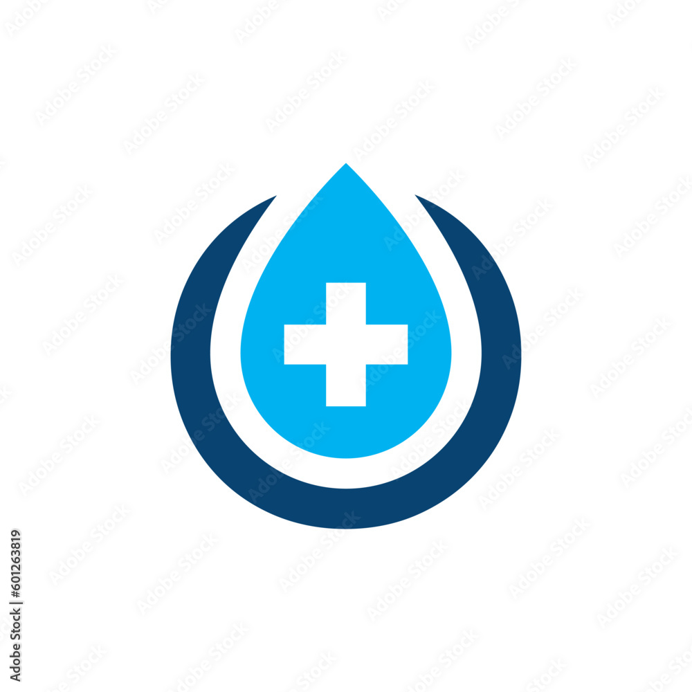drop water medical logo vector design illustration drop water medical logo vector design illustration