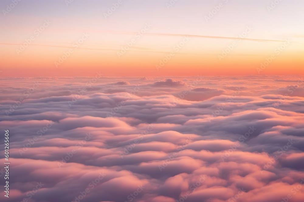 Pink Sunset Sky Over Nature Landscape. Abstract View of Colorful. Generative AI illustrations Pink Sunset Sky Over Nature Landscape. Abstract View of Colorful. Generative AI illustrations
