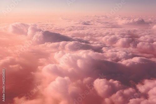 Pink Sunset Sky Over Nature Landscape. Abstract View of Colorful. Generative AI illustrations