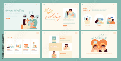 wedding day. Information template for couples getting married.