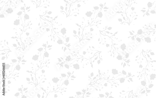Wild Floral Watercolor Samless Pattren. fabric floral pattern Design Vector seamless beige pattern with white drops. Monochrome abstract floral background.