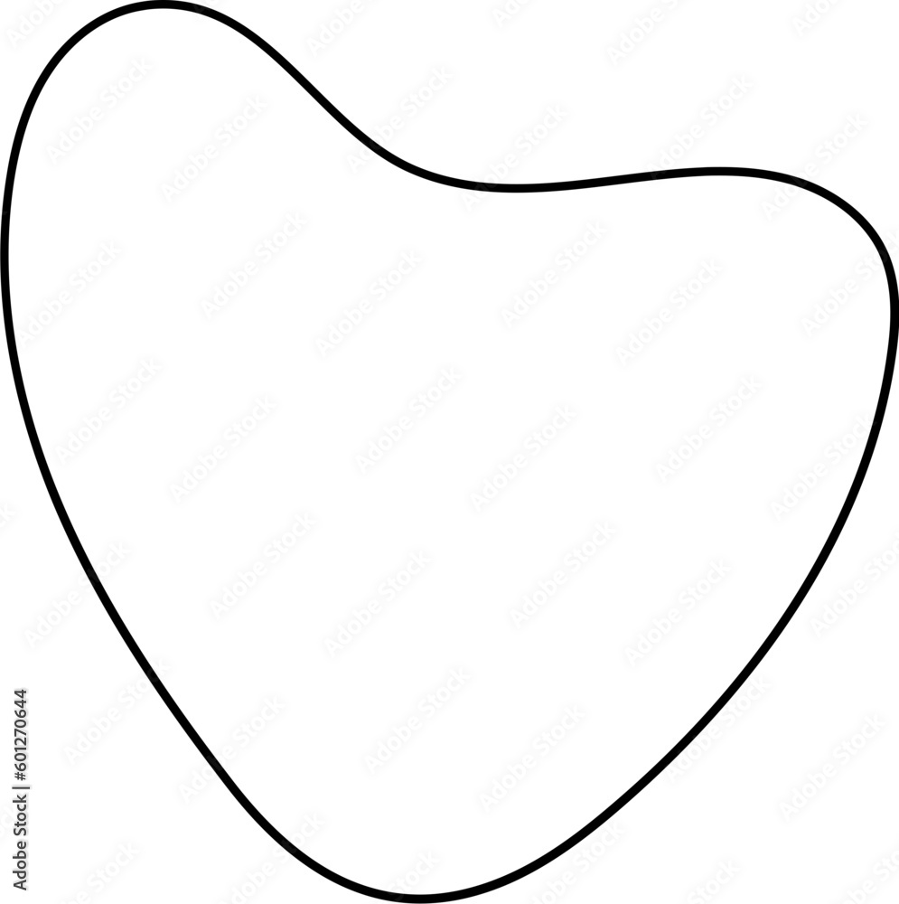 Abstract Outline Bolb Organic Element Abstract Outline Bolb Organic Element