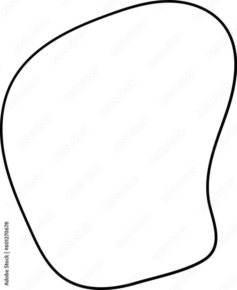 Abstract Outline Bolb Organic Element Abstract Outline Bolb Organic Element