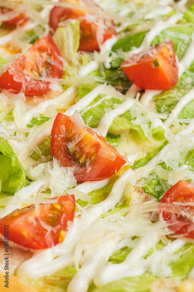 Food textures top view, close-up. Pizza close-up Food textures top view, close-up. Pizza close-up