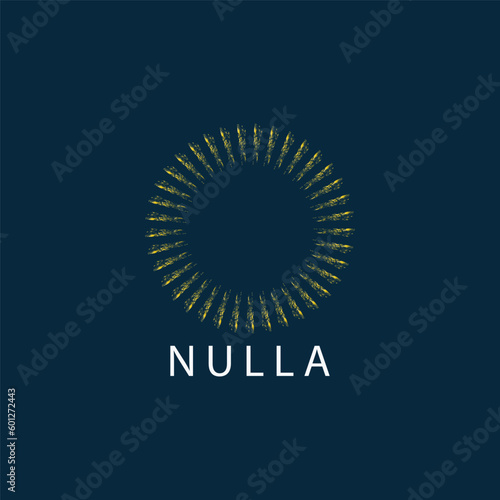 Abstract colorful circle, rings logo design template