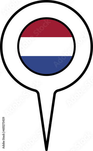 Netherlands flag Map pointer icon. Free Download Netherlands flag Map pointer icon. - GFXLoad