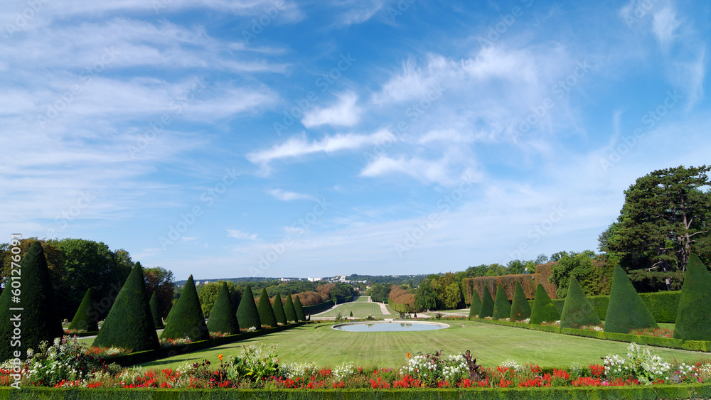 French garden in the departmental park of Sceaux