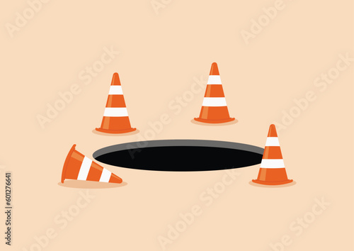 Under construction hole