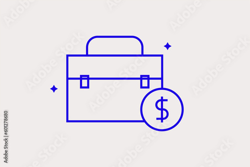 Geometric concept of suitcase vector illustration in a flat style for website, mobile app, banner, ui ux, web design, business, marketing, landing, infographics, mockup,development