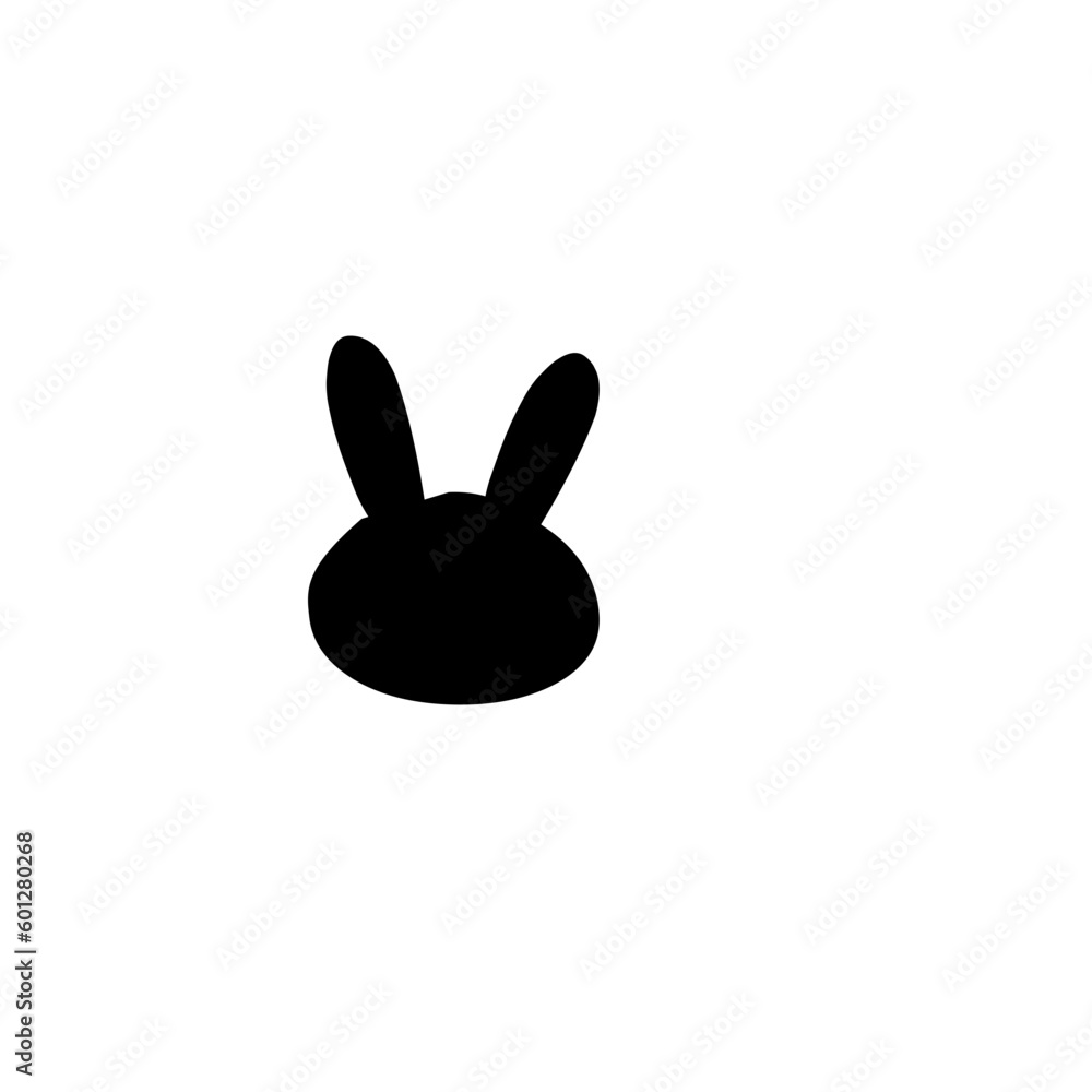 Rabbit Head Silhouette Rabbit Head Silhouette
