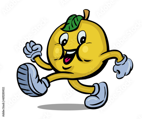 orange Vintage Mascot Vector