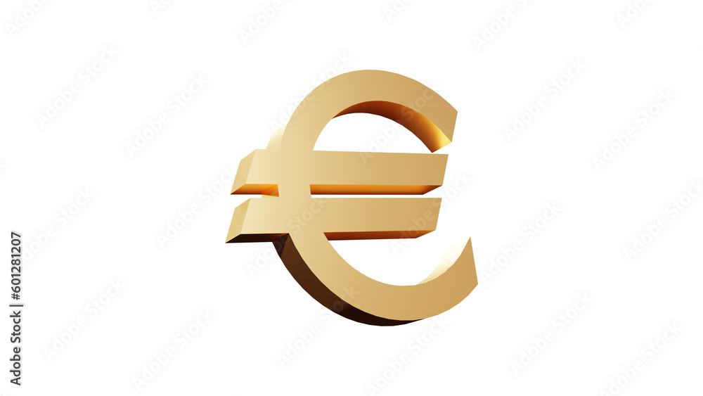 isolated golden euro sign isolated golden euro sign