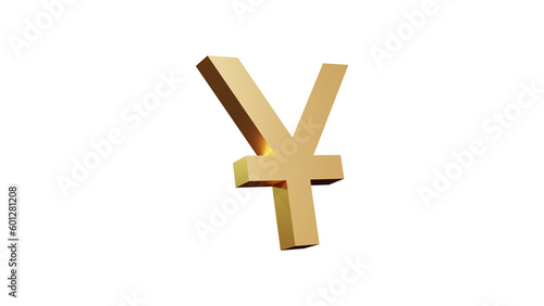 isolated yen sign