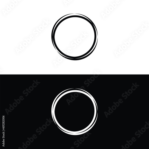 Circle vector logo template illustration