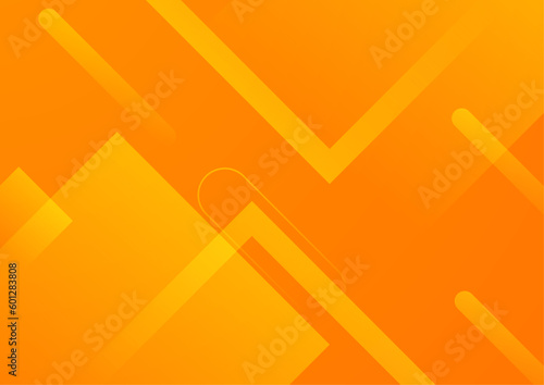 Fototapeta Naklejka Na Ścianę i Meble -  Orange geometric shapes geometric light 3d line shape with abstract concept presentation background