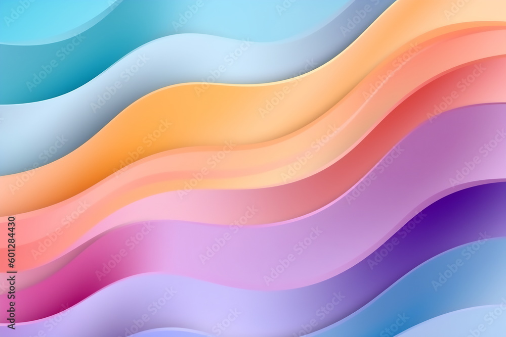 Multi layers color texture papercut layers in gradient banner. Abstract realistic papercut decoration textured with cardboard wavy layers Multi layers color texture papercut layers in gradient banner. Abstract realistic papercut decoration textured with cardboard wavy layers