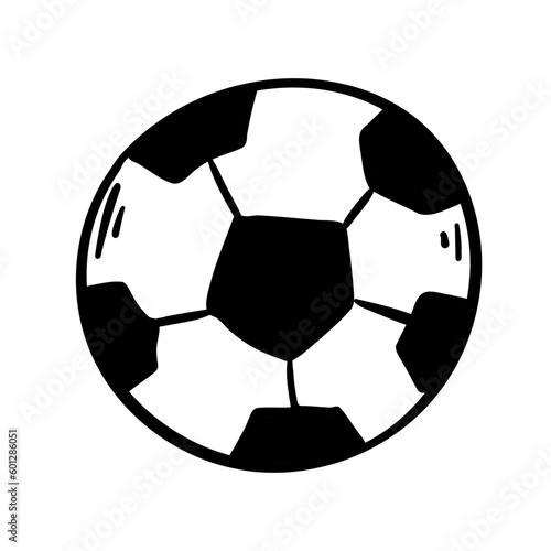 soccer balls . Hand-drawn football balls and soccer striped grass field. Vector illustration for the design of sports posters  banners and design.