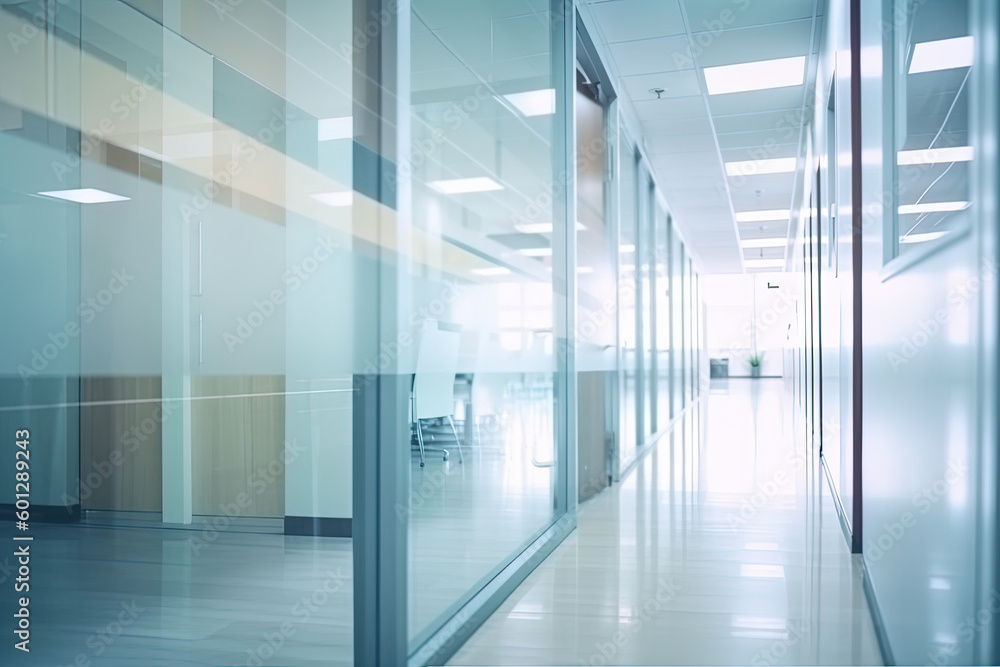 Obraz premium Modern office with white walls