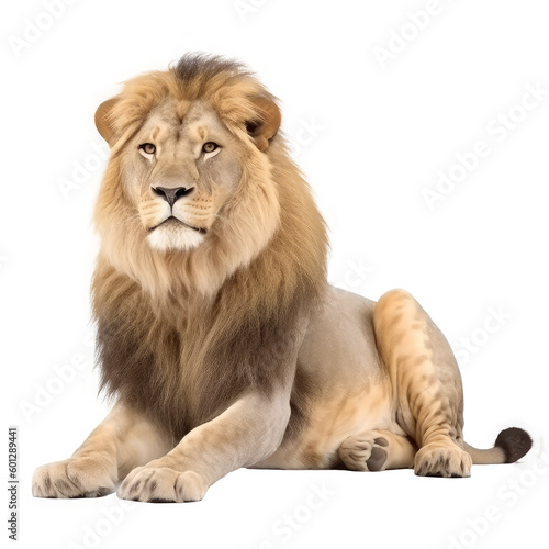 brown lion isolated on white © Tidarat
