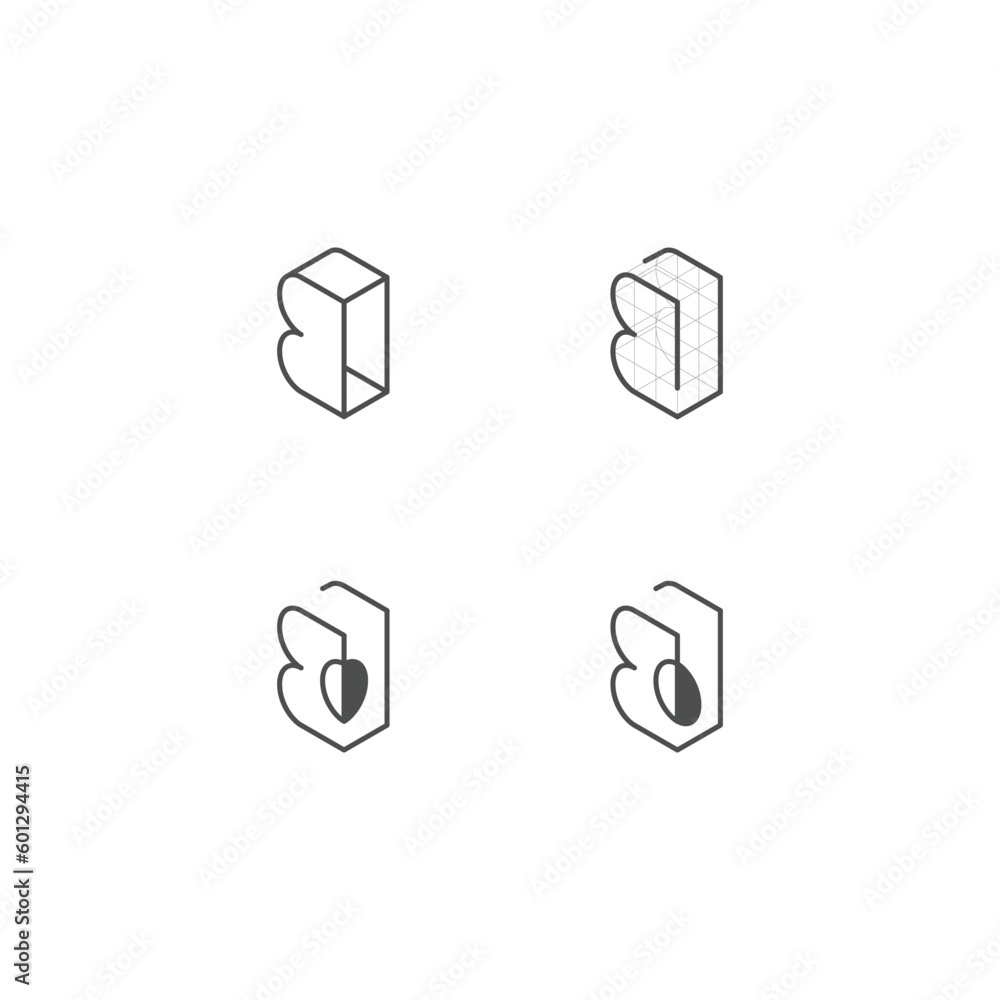 big b back icon design big b back icon design