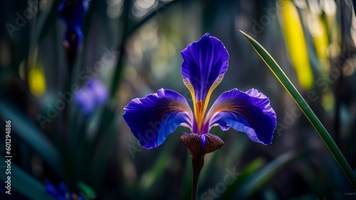 purple iris flower