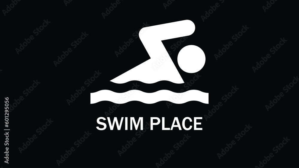 logo for swimming place logo for swimming place
