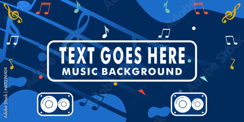 Music Background concept design banner poster illustration vector