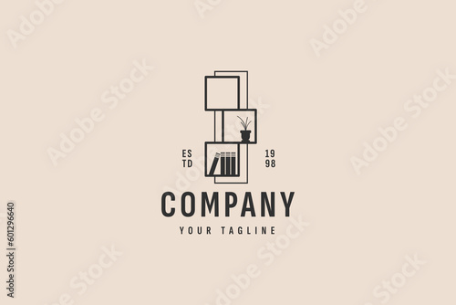 furniture logo vector icon illustration