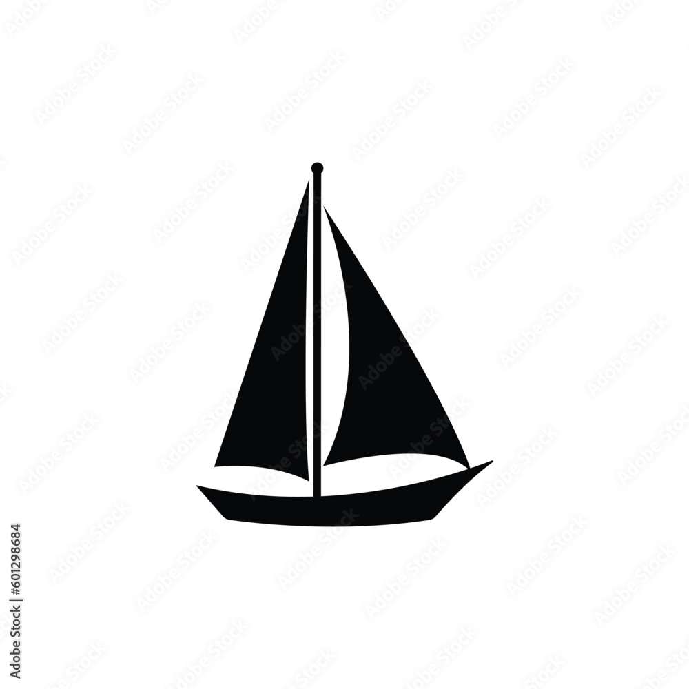 sailboat icon vector