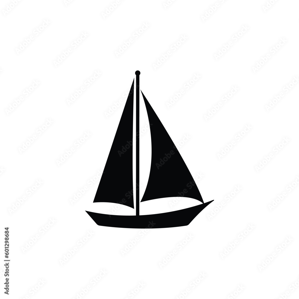 sailboat icon vector sailboat icon vector