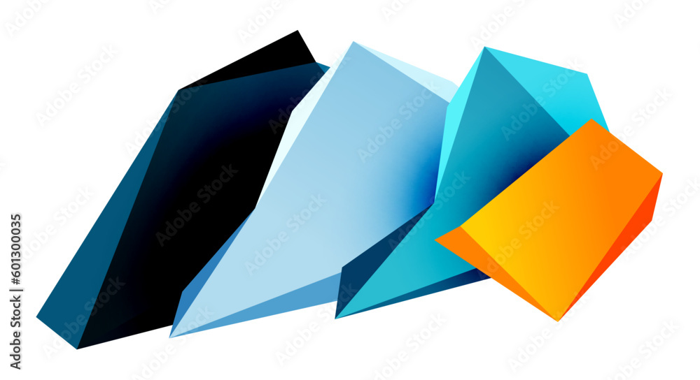 Vector 3d low poly triangle geometric design elements Vector 3d low poly triangle geometric design elements