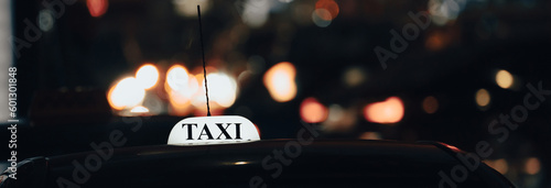 Foto Car with taxi sign