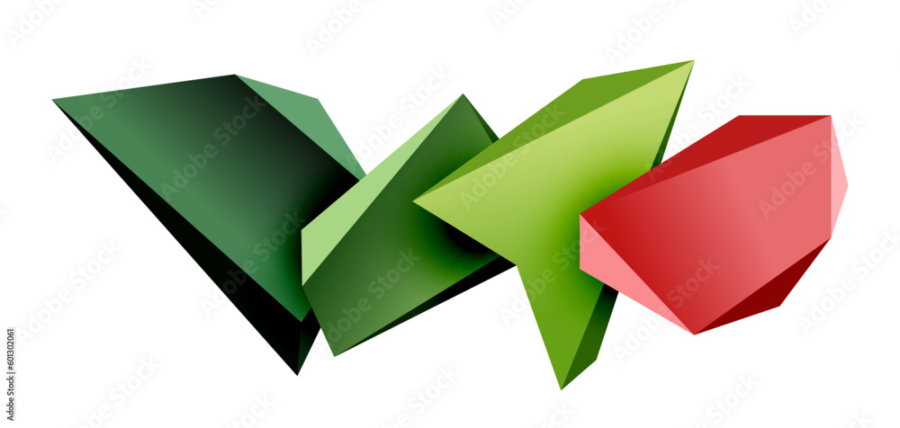 Vector 3d low poly triangle geometric design elements Vector 3d low poly triangle geometric design elements