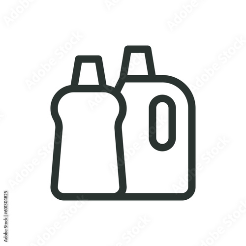 Household chemicals isolated icon, vector icon with editable stroke