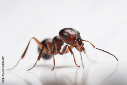 ant on white background © alisaaa