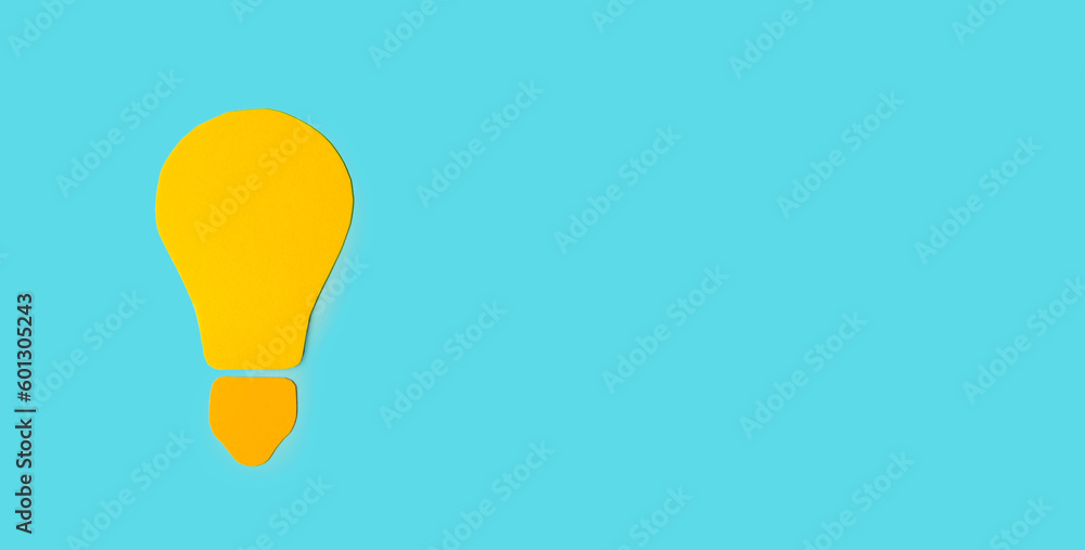 Minimal brainstorming idea concept. Banner. Minimal brainstorming idea concept. Banner.