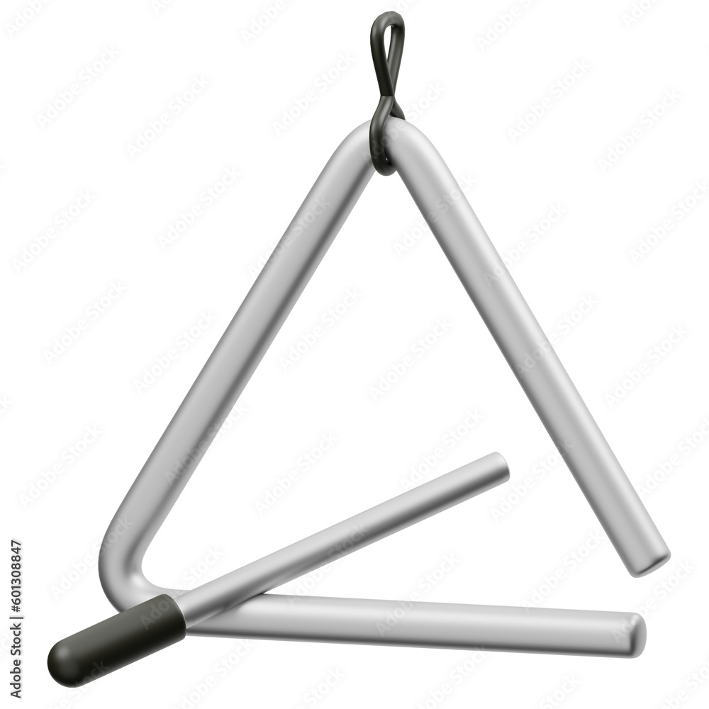 Triangle Instrument Musical Instrument 3D Icon Triangle Instrument Musical Instrument 3D Icon