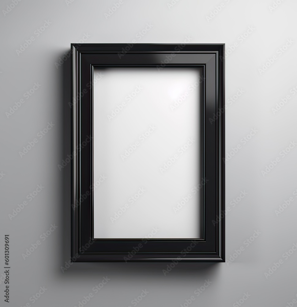 Mock up frame with minimal decor close up in home interior background. Generative Ai. Mock up frame with minimal decor close up in home interior background. Generative Ai.